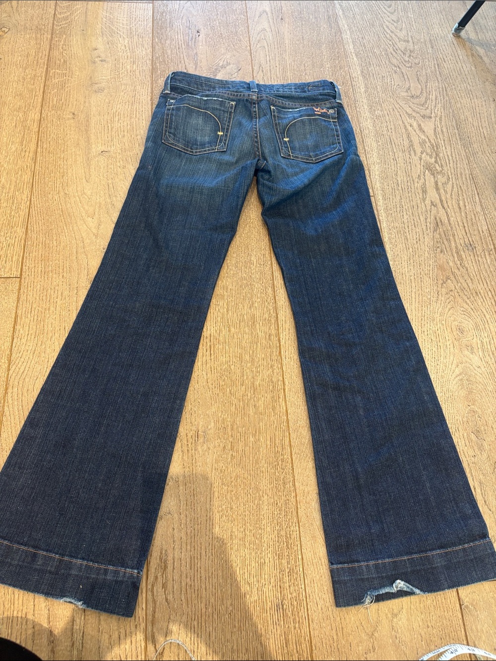 Fidelity Denim Hyacinth Low rise Trouser Jeans Dark Wash Size 26 worn vintage - Picture 9 of 13